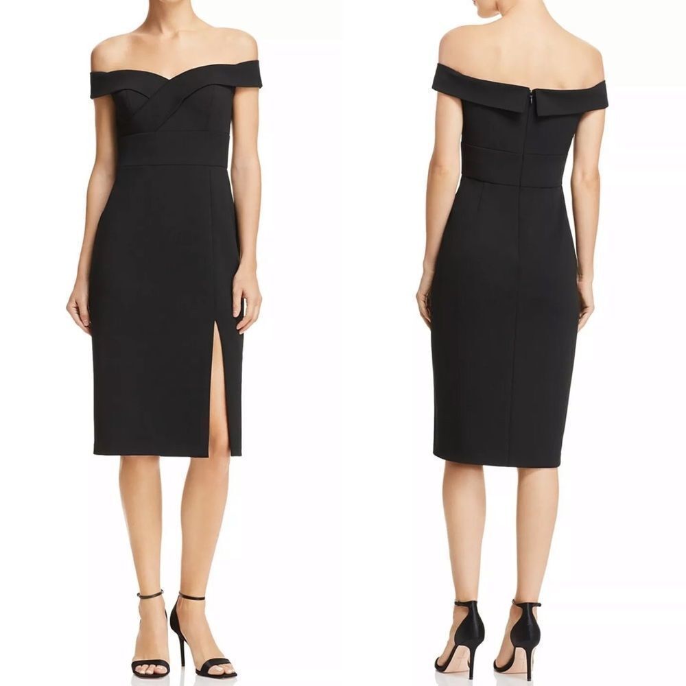 NWT Aidan Mattox Off-The-Shoulder Dress Size 6